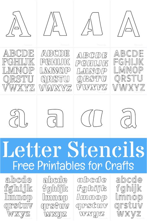 Free Printable Letter Stencils for Crafts .